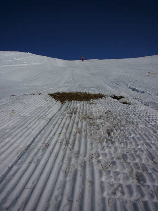 Alpsu-Piste am Rand, Richtung Berg...
