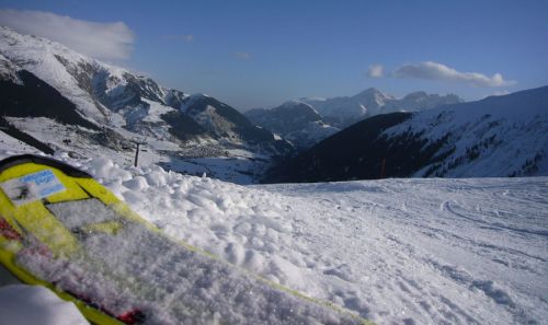 Der Kunstschnee war oft grobkörnig...
