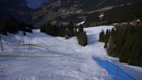 Lauberhorn-Rennstrecke: Haneggschuss

