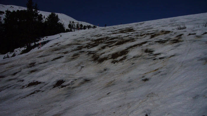 Nein, der Neuschnee hat nicht wirklich gereicht zwischen Fallboden und Wixi
