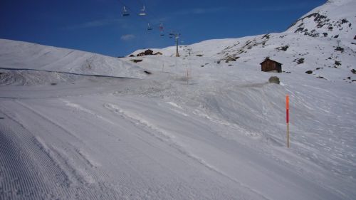 Heute waren wir um 8.40 Uhr auf dem Berg...
