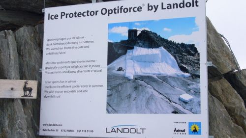 Gletschefolien-Werbung
