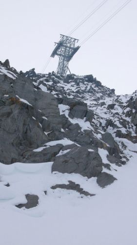 Stütze der Gemsstockbahn
