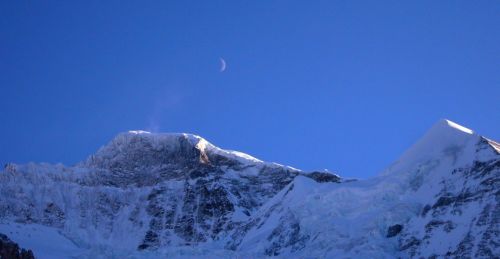 Mond, Jungfrau, Silberhorn
