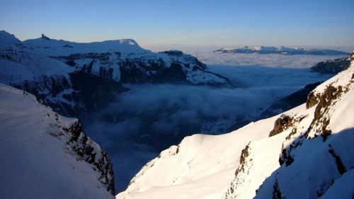 Der Nebel drückt wieder ins Tal
