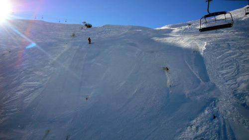 Die neue Piste wird getestet
