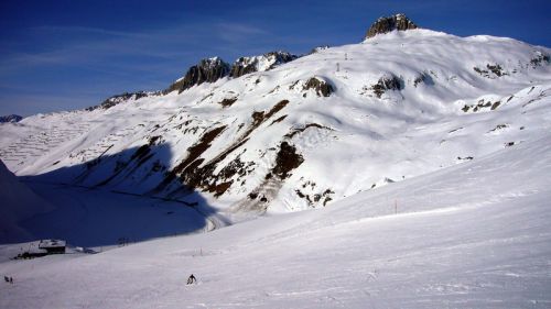 Die Alpsu-Piste ist sehr angenehm, da hier keine Kunstschnee-Eisflächen zu finden sind
