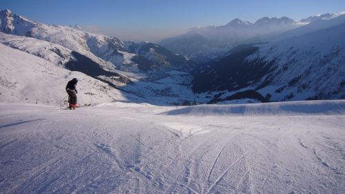 2. Januar 2008: Es lohnte sich, trotz der eisigen Kälte (-10 im Dorf am Morgen) früh oben zu sein
