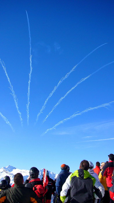 Schlussbouquet der Patrouille Suisse
