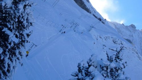 Skilift Salzegg, 13. Januar 2008 - wird im Sommer 2009 abgerissen

