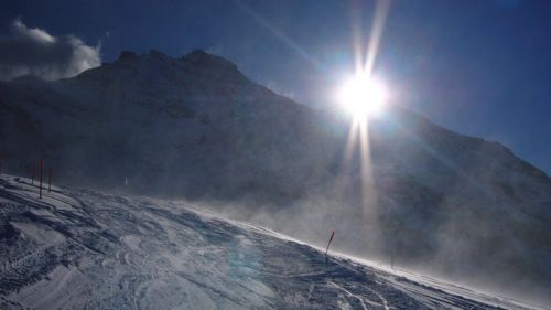Wind am Eigergletscher, 13. Januar 2008
