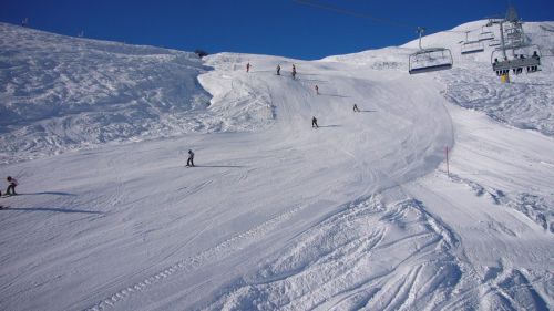 Die neue Piste - jetzt voll befahrbar...

