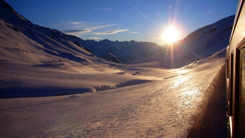Heimreise via Andermatt-Goms-Brig, hier zwischen Oberalp und Nätschen
