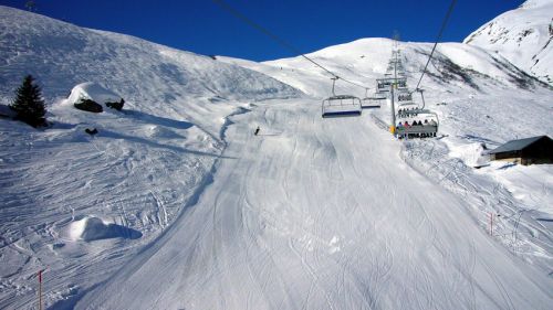 Am Morgen ist die neue Piste...
