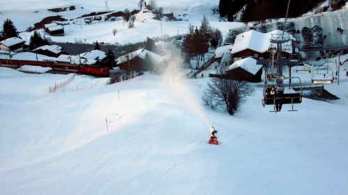 Beschneiung der Talabfahrt: Vorsorgen für Ostern...
