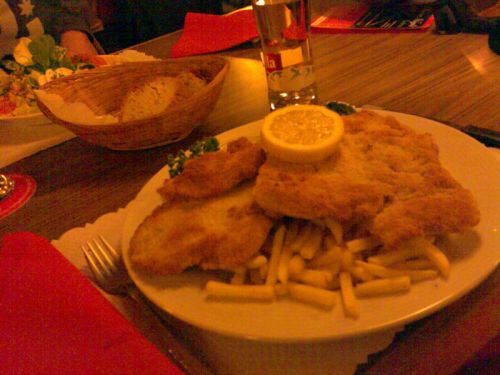 ... aber es war dann doch zu kalt: Sudada-Schnitzel ahoi!
