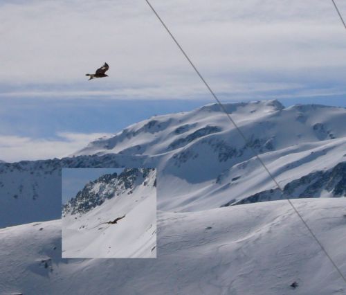Flugverkehr über dem Val Val
