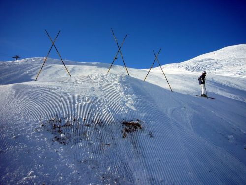 Soooo viel Schnee hats dann eben auch wieder nicht...
