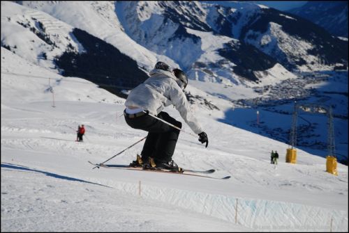 Snowpark Tegia Gronda, 24. Dezember 2008 (Foto: Lucas Jacomet)
