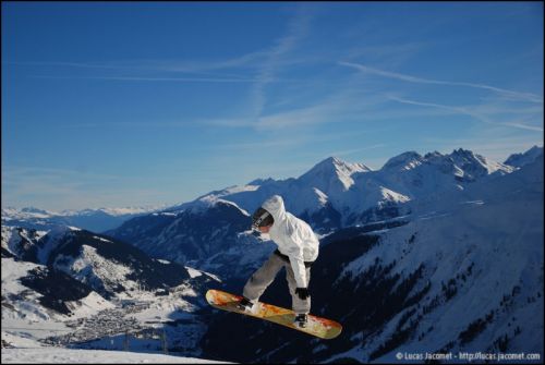 Snowpark Tegia Gronda, 24. Dezember 2008 (Foto: Lucas Jacomet)
