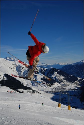 Snowpark Tegia Gronda, 24. Dezember 2008 (Foto: Lucas Jacomet)
