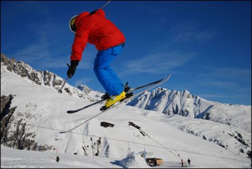 Snowpark Tegia Gronda, 24. Dezember 2008 (Foto: Lucas Jacomet)
