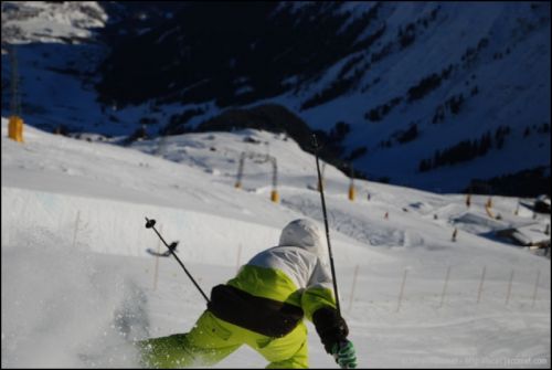 Snowpark Tegia Gronda, 24. Dezember 2008 (Foto: Lucas Jacomet)
