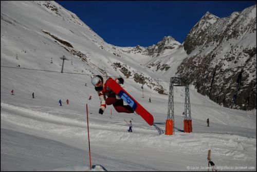 Snowpark Tegia Gronda, 24. Dezember 2008 (Foto: Lucas Jacomet)

