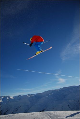 Snowpark Tegia Gronda, 24. Dezember 2008 (Foto: Lucas Jacomet)
