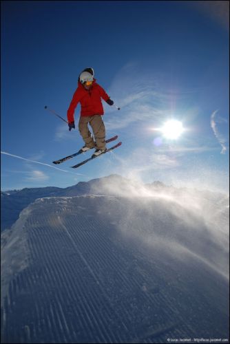 Snowpark Tegia Gronda, 24. Dezember 2008 (Foto: Lucas Jacomet)
