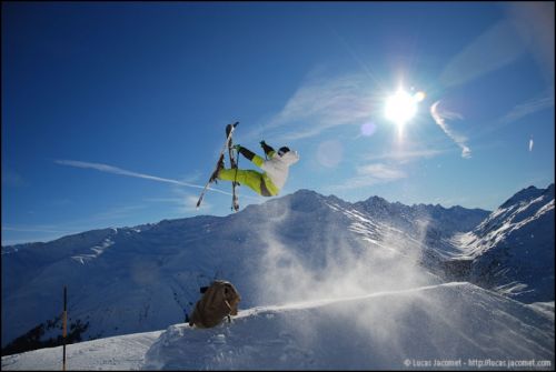 Snowpark Tegia Gronda, 24. Dezember 2008 (Foto: Lucas Jacomet)
