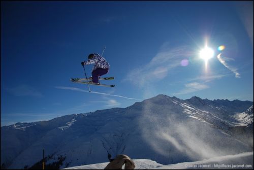 Snowpark Tegia Gronda, 24. Dezember 2008 (Foto: Lucas Jacomet)
