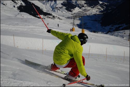 Snowpark Tegia Gronda, 24. Dezember 2008 (Foto: Lucas Jacomet)
