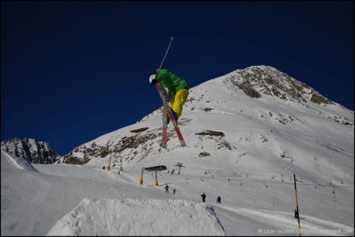 Snowpark Tegia Gronda, 24. Dezember 2008 (Foto: Lucas Jacomet)
