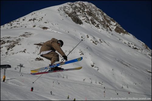 Snowpark Tegia Gronda, 24. Dezember 2008 (Foto: Lucas Jacomet)
