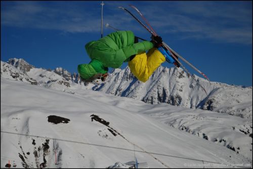 Snowpark Tegia Gronda, 24. Dezember 2008 (Foto: Lucas Jacomet)
