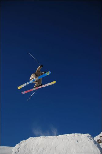 Snowpark Tegia Gronda, 24. Dezember 2008 (Foto: Lucas Jacomet)
