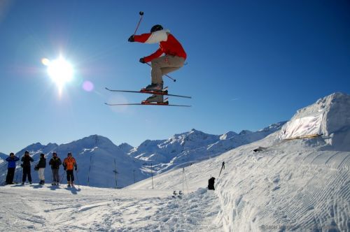 Snowpark Tegia Gronda, 3. Januar 2009 (Foto: Lucas Jacomet)
