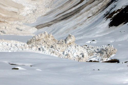 Immense Schneetürme im Val Giuv

