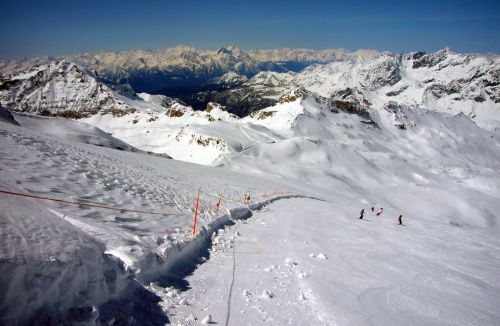 Endlich ist die Ventina auch offen: Pulverschnee!
