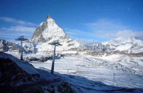 Die neue Gondelbahn Schwarzsee - Furgg - Trockener Steg
