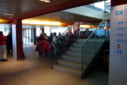 Die neue ice-bar ist architektonisch innen ganz gelungen
