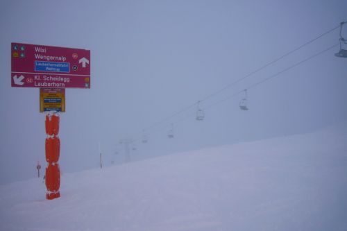Wixi: Im Nebel und Schneetreiben...
