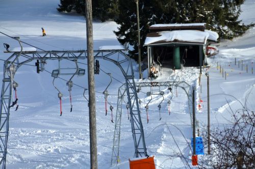 Der obere Lift läuft leider nur bei Grossandrang
