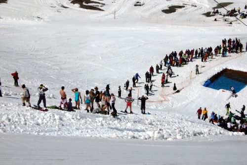 Heute gingen viele baden..
