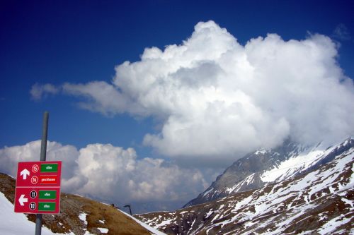 Im Laufe des Nachmittags gabs sommerliche Quellwolken
