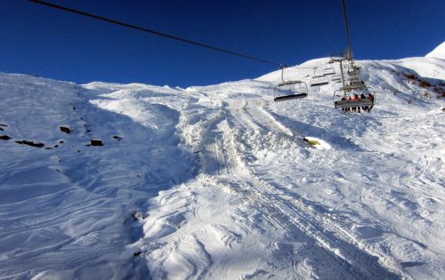 Leider hats für diese Piste noch zu wenig Schnee
