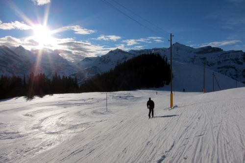 Talabfahrt nach Wengen
