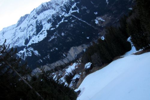 Auf dem Slalomhang; ganz gut zum fahren hier
