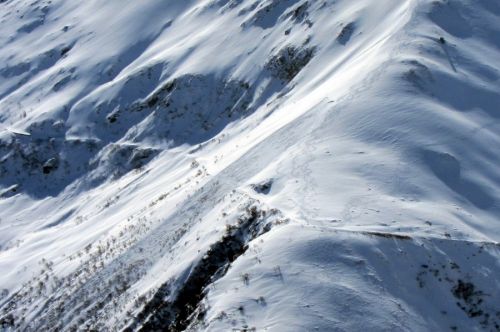 Schneebrett am Cavradi
